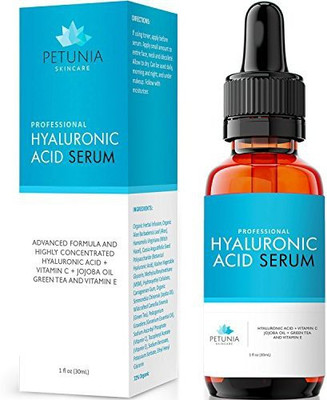 

Petunia Skincare Best Anti Aging Hyaluronic Acid Serum With Vitamin C + E For Dry Skin(30 ml)