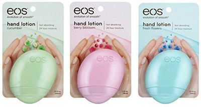 

Eos Hand Lotion Bundle - Cucumber , Berry Blossom , & Fresh Flowers(45 ml)