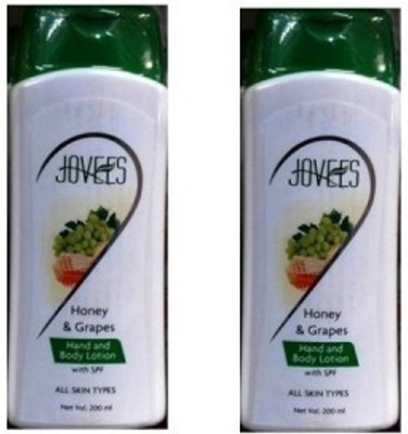 

Jovees Honey & Grape Hand & Body Lotion (Pack of 2)(400 ml)