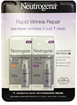 Neutrogena Rapid Wrinkle Repair Combo Pack, Day and Night Moisturizer (total net wt: )(60 ml) at flipkart