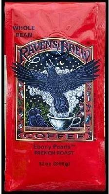 

Raven's Brew Coffee Raven's Brew Whole Bean Ebony Pearls, French Roast - Bag(360 ml)
