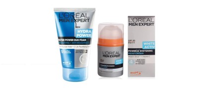 

L'Oreal Men Experts White Active Power 4 Moisturiser +Hydra Power Water Duo Foam(150 ml)