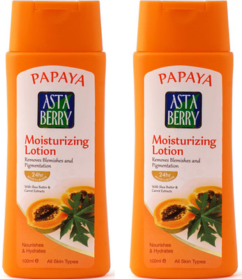 

Astaberry Papaya Moisturizing Lotion Pack of 2(200 ml)