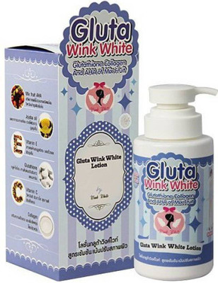 

Wink White Gluta Lotion With Glutathipone, Collagen And AHA of Mix Fruit(300 ml)