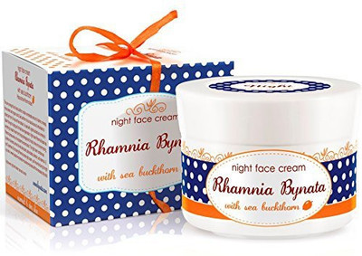 

RHAMNIA bynata Nourishing Night Face Cream with Sea Buckthorn - - Normal to Dry Skin - - Natural Skincare for women or men(50 ml)
