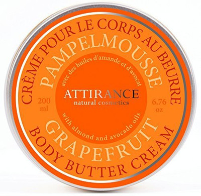

Attirance Natural Cosmetics Body Butter Cream Grapefruit All With Grapefruit Essential Oil, Shea Butter & Avocado Oil(200 ml)