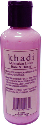 

Khadi Herbal Moisturizer Lotion Rose & Honey(210 ml)