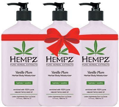

Hempz Vanilla Plum Herbal Body Moisturizer (3 pack)(510 ml)