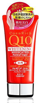 

Coen Rich KOSE COSMEPORT Q10 White Deep Moisture Hand & Finer Cream (Japan Import)(80 g)