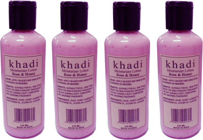 Khadi Herbal Moisturizer Lotion Rose & Honey (840 ml)(840 ml)
