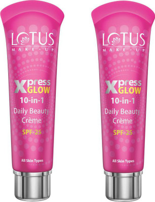 LOTUS Xpress Glow 10 in 1 Daily Beauty Creme Pack of 2(60 g)