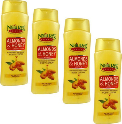 

Nature's Almond & Honey Nourishing Whitening Body Lotion Pack of 4(100 ml)
