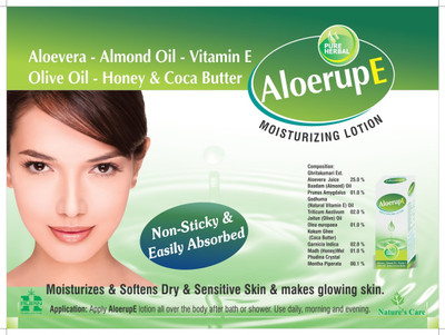 

Aloerup E Lotion Enriched With Aloevera Almond Oil And Coca Butter(300 ml)