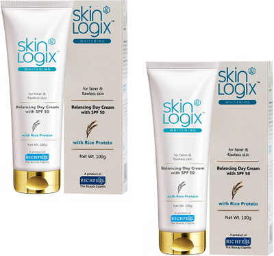 

Richfeel Skin Logix Whitening Balancing Day Cream SPF 50 100g Pack Of 2(200 g)