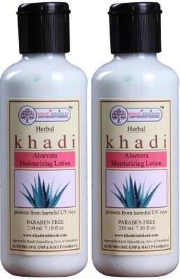 

Khadi Rishikesh Herbal Aloevera Moisturizing Lotion-Pack of 2(420 ml)