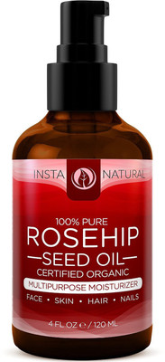 

Rosehip Seed Oil Moisturizer for Skin, Hair, Stretch Marks, Scars, Discoloration, Wrinkles & Fine Lines(120 ml)