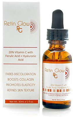

Retin Glow 20% Vitamin C + Ferulic Acid + Hyaluronic Acid Face Serum(30 ml)