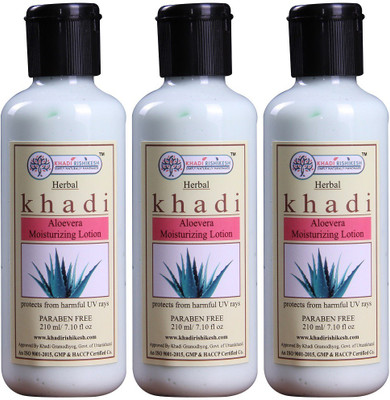 

Khadi Rishikesh Herbal Aloevera Moisturizing Lotion-Pack of 3(630 ml)