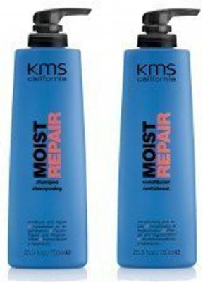 

KMS moist repair shampoo & conditioner (combo deal) 25.3 oz each with pumps(759 ml)