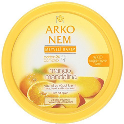 Arko Nem Mango And Mandarin Cream Face Hand And Body Cream(300.0 g)