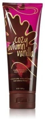 

Bath & Body Works Cozy Autumn Vanilla Triple Moisture Cream(226.72 g)