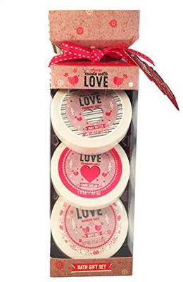 

Always Made With Love Cranberry Burst 3 Piece Bath Gift Set, Body Butter, Hand Cream And Bath Salts(189.248 ml)