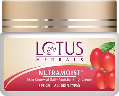 

Lotus Herbals Nutramoist Skin Renewal Daily Moisturising Creme with SPF 25(50.0 g)