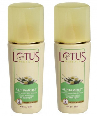 

Lotus Alphamoist Alpha Hydroxy Skin Renewal Oil Free Moisturizer (Pack of 2)(160 ml)