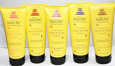 

The Naked Bee Naked Bee 5 Pack Variety Set Hand & Body Lotion Orange Blossom Honey Pomegranate Lavender Grapefruit Coconut(201 ml)
