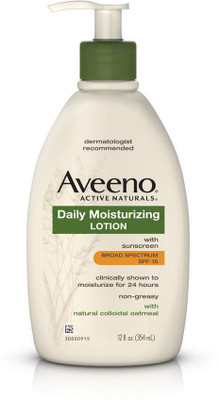 

Aveeno Daily Moisturizing Lotion With Sunscreen Broad Spectrum Spf 15(354 ml)