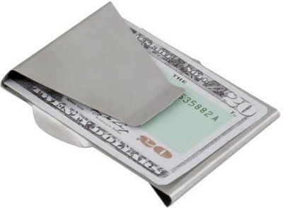 

Slim Clip Pocket Wallet Stainless Steel Money Clip(Steel)