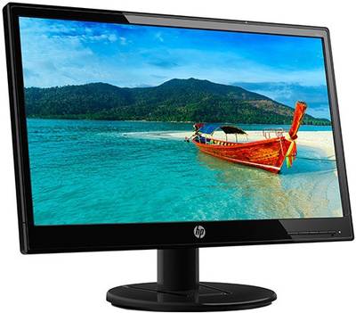 HP 18.5 inch LED Backlit - 19KA  Monitor (Black) 