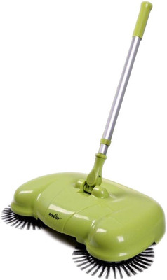 

Styler 3-in-1 360 Rotation Hand Propelled Sweeper Broom Dustpan Dust Mop(Green)