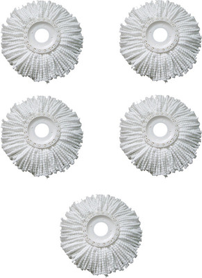

Imperio Set of 5 360 Rotating Magic Refills Wet & Dry Mop(White)