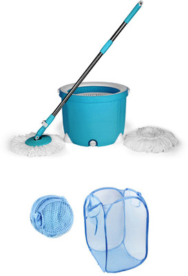 

Wonder Spin Mop with 2 pc Laundry Bag in Assorted Color Mop Set