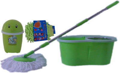 

Craftsbee COMBO OF MOP , TABLE BIN AND MICROFIBER GLOVE Mop Set