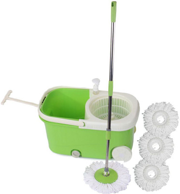 

Blyssware Green CleanSweep with Wheels and 3 Extra Refills Mop Set