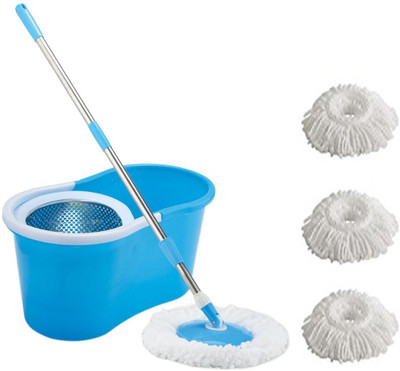 

ECO SHOPEE ECO SHOPEE COMBO OF SUPER MAGIC STEEL MOP WITH THREE MICROFIBER (Product Colour may vary as availability) Mop Set