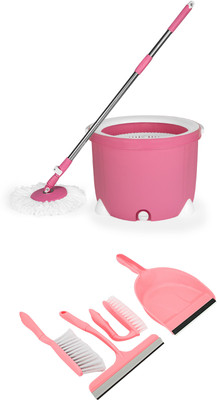 

Wonder Spin Mop with 4 pc Home Cleaning kit Mop Set