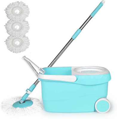 

Cherrylite Cleanwell Spin Blue Mop Set