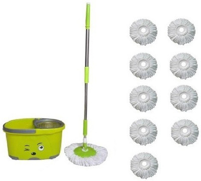 

WDS Easy Cleaning Floor Bucket 9 Absorber Mop Set