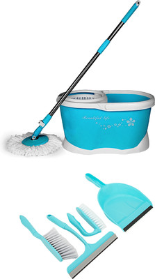 

Wonder Spin Mop with 4 pc Home Cleaning kit Mop Set