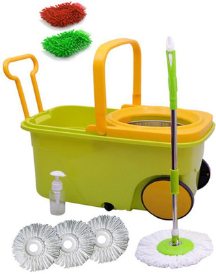 

Cherrylite Carryon Steel Spin With 2 Hand Duster Free Mop Set