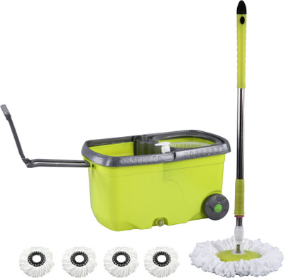

Evana Wheel_mop_green004 Mop Set