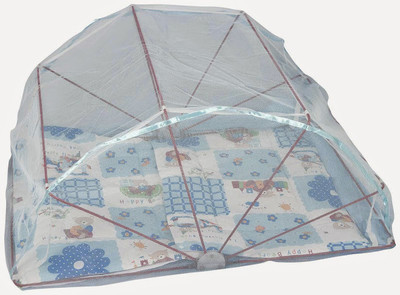 

Elegant Fabrication Polyester Infants 2*3 Feet Printed Polyester Baby care Mosquito Net(Blue)