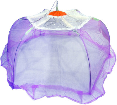 

Abstra Nylon Infants Baby Mosquito Net(Purple, White)