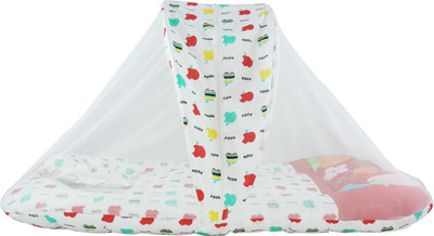 

Ole Baby Nylon Infants Embroidery Jumbo Reversible 2 In 1 Apples Mosquito Net(Multicolor)