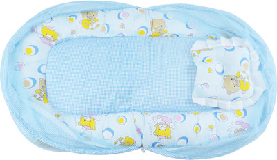 

Ole Baby Nylon Infants Jumbo Reversible 2 In 1 Happy Teddy Mosquito Net(Multicolor)