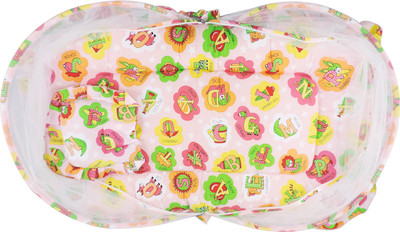 

Ole Baby Nylon Infants Jumbo Reversible 2 In 1 Abcd Learning Print Mosquito Net(Multicolor)