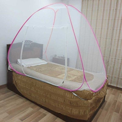 Healthgenie Polyester Adults Single Bed Mosquito Net(Pink) Healthgenie Polyester Adults Single Bed Mosquito Net(Pink)